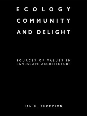 cover image of Ecology, Community and Delight